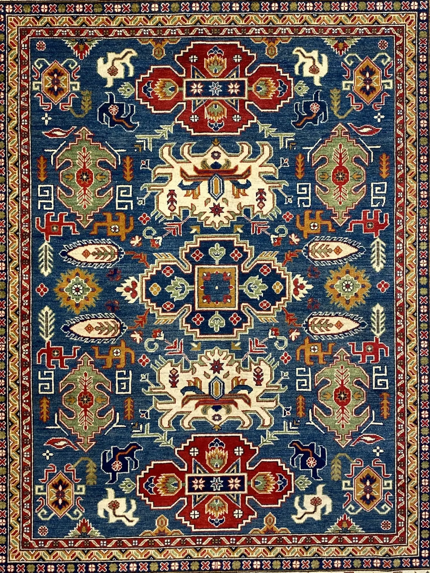 Kazak 7' 10" x 9' 10" Handmade Area Rug