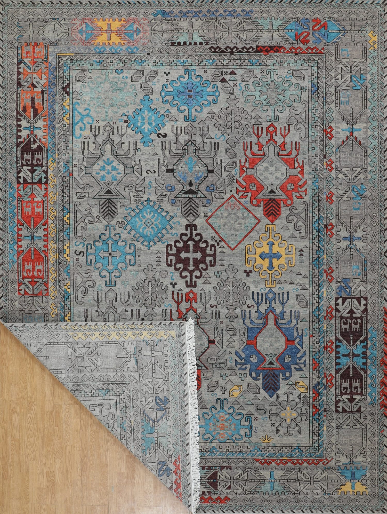 Karajeh 9' 2" x 12' 3" Handmade Area rug