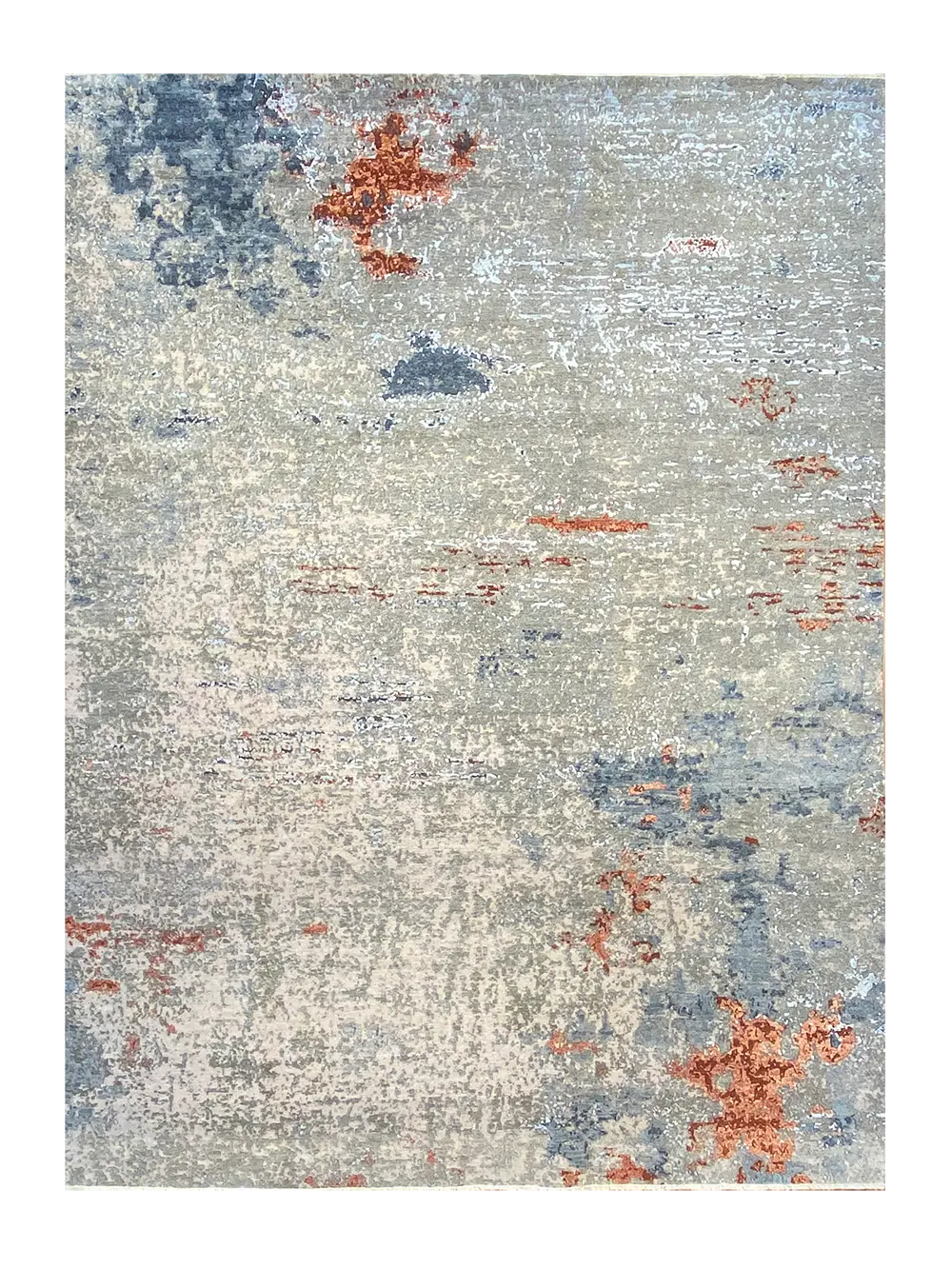 Modern 8' 11" x 12' 1" Handmade Area rug