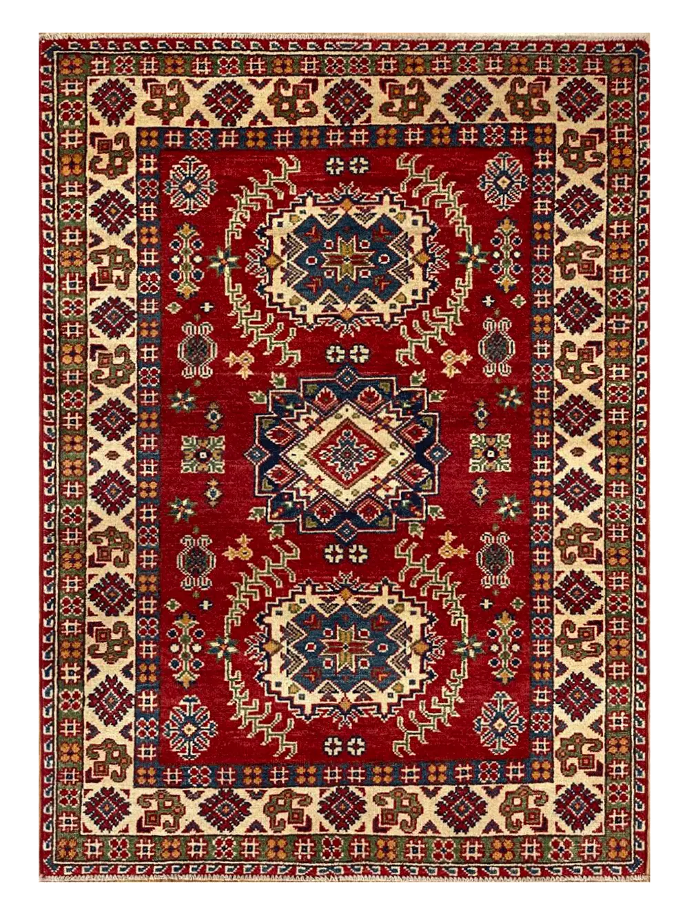 Kazak 3' 5" x 4' 9" Handmade Area Rug
