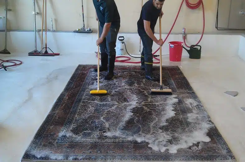 cleaning area rugs