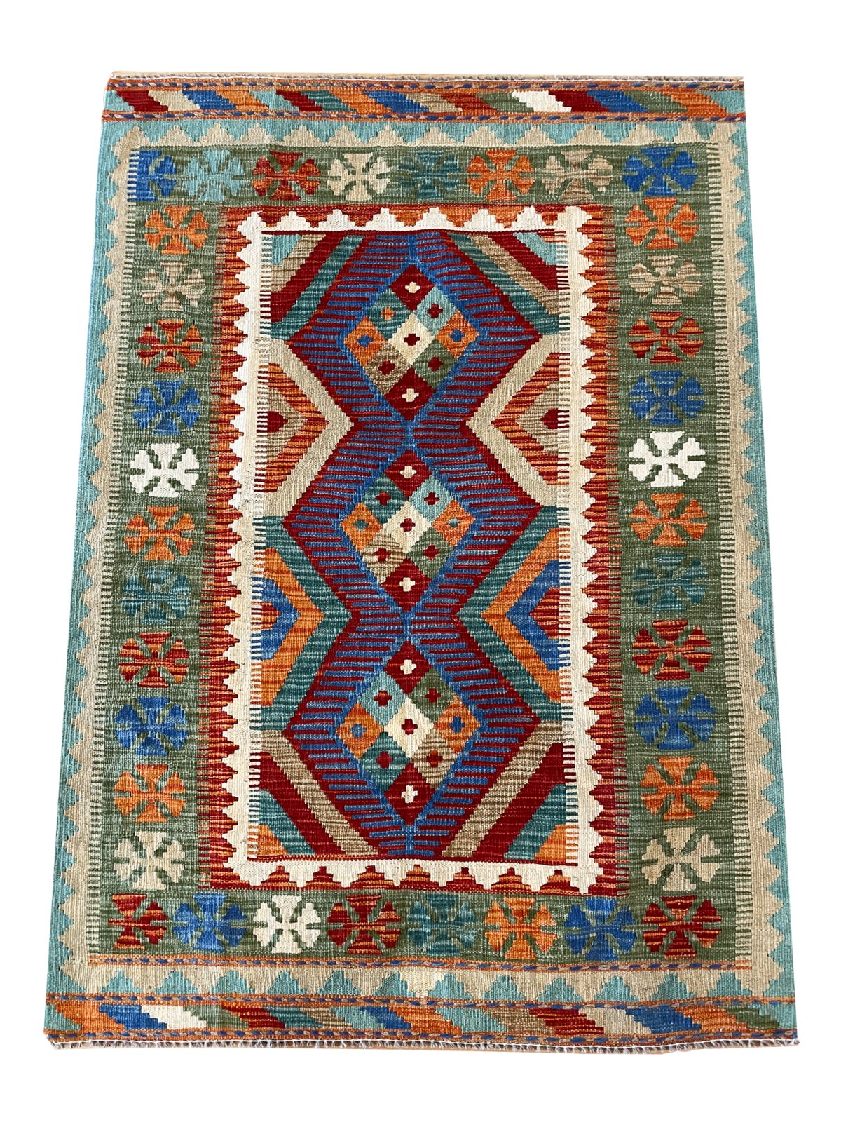 beautiful colorful kilim rug