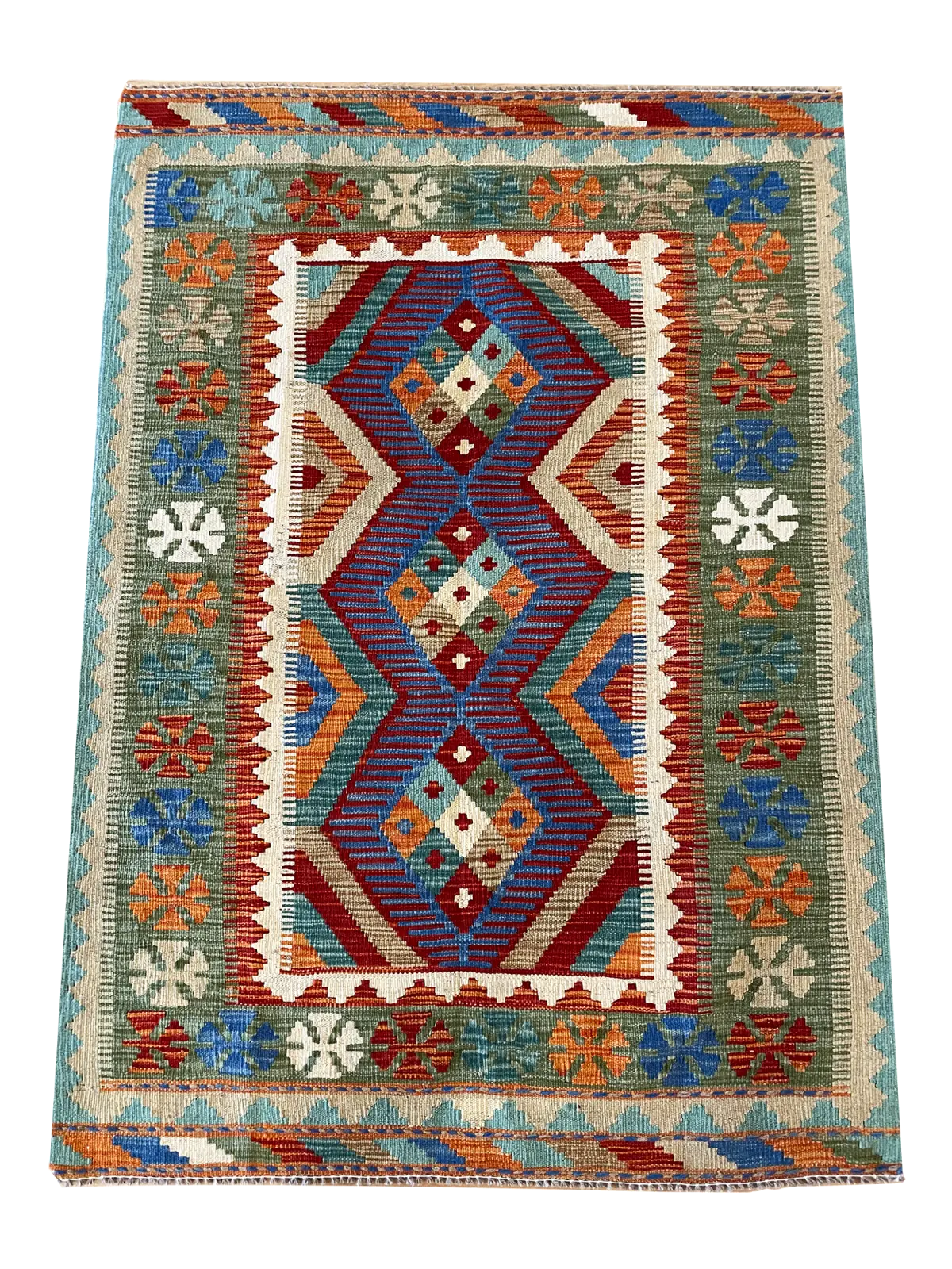 beautiful colorful kilim rug
