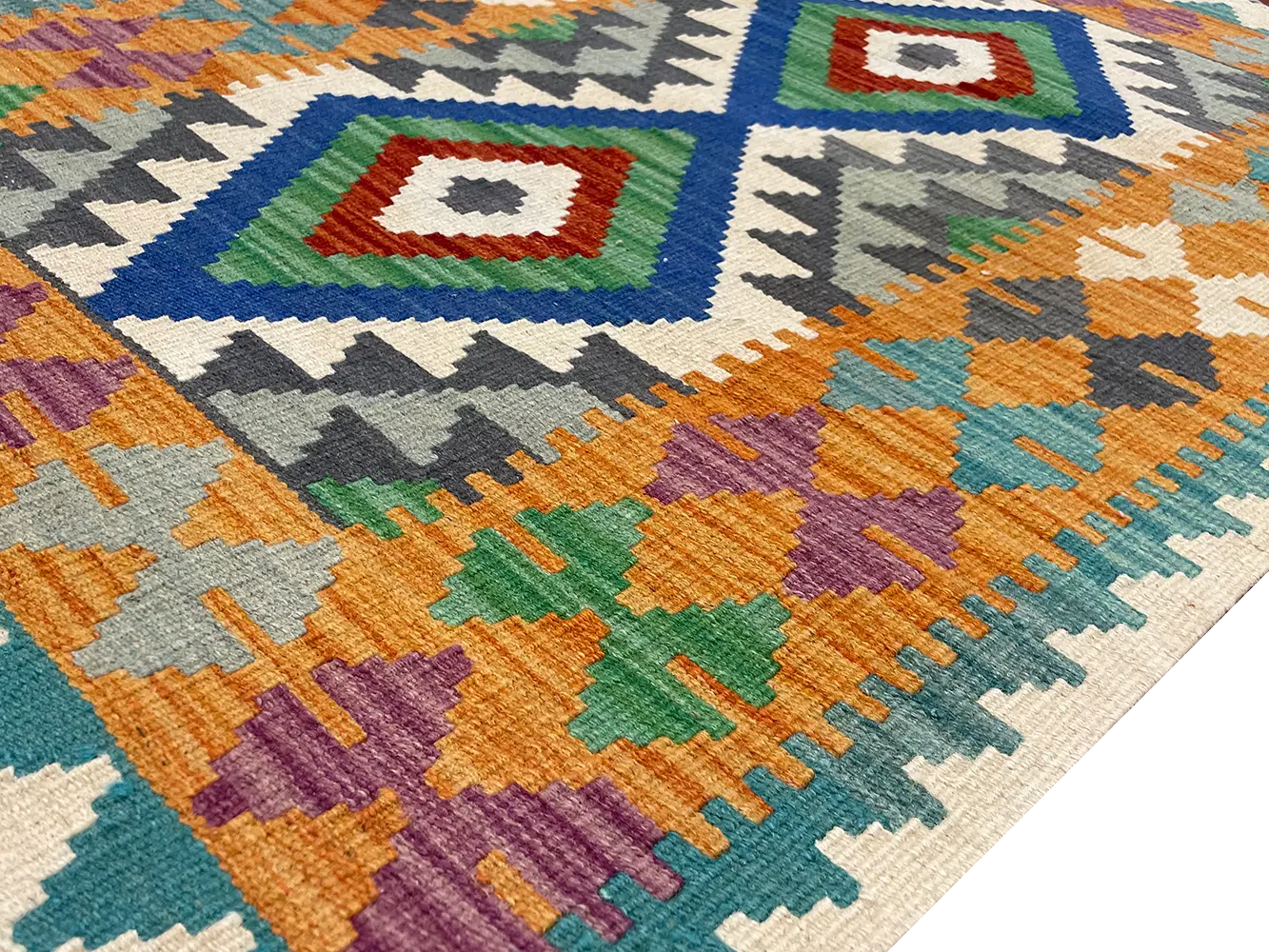 Handmade Colorful Kilim Rug 2' 9" X 4'