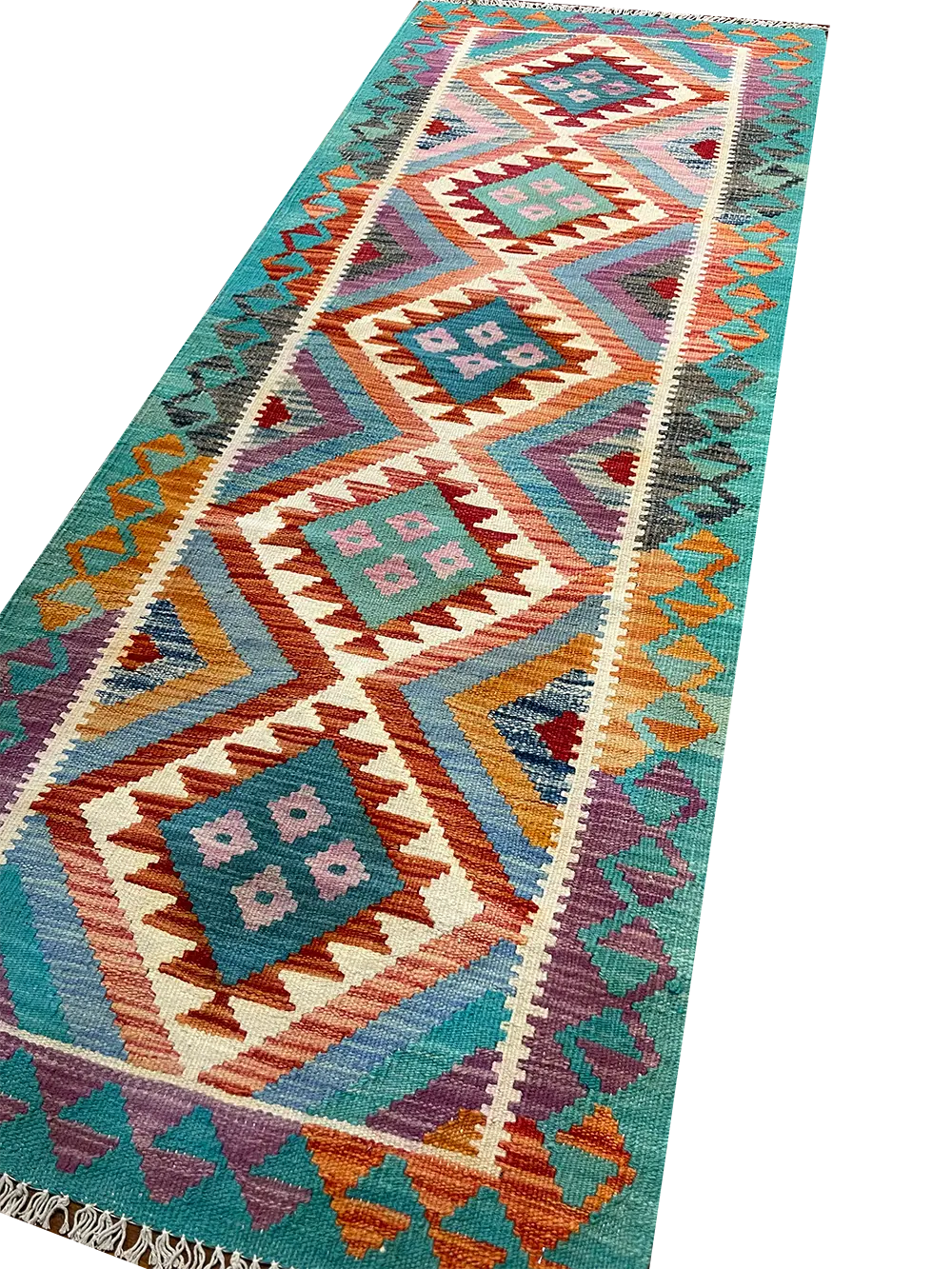 Decorative Handmade Flatweave Kilim Runner 2'5" x 6'3"