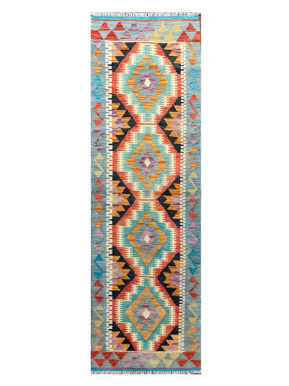 Handmade Colorful Kilim 2' 3" X 6' 3"