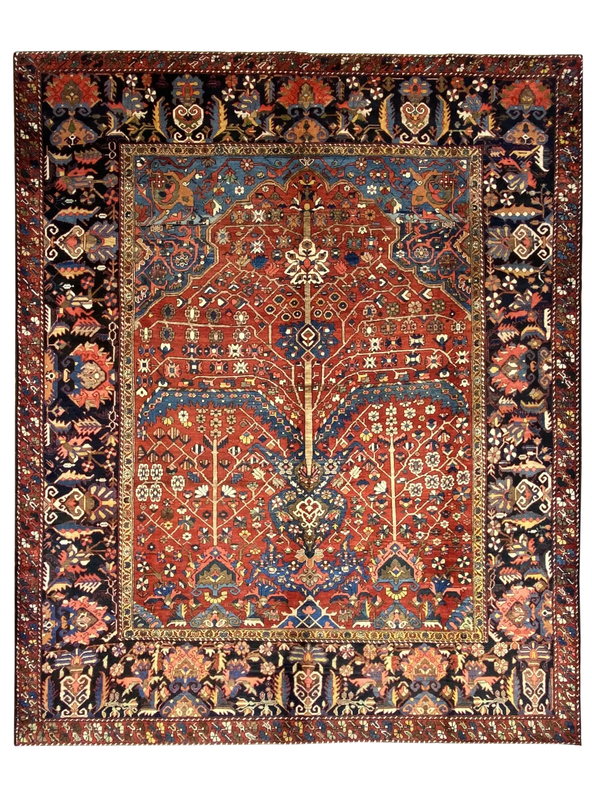 antique bakhtiari persian rug