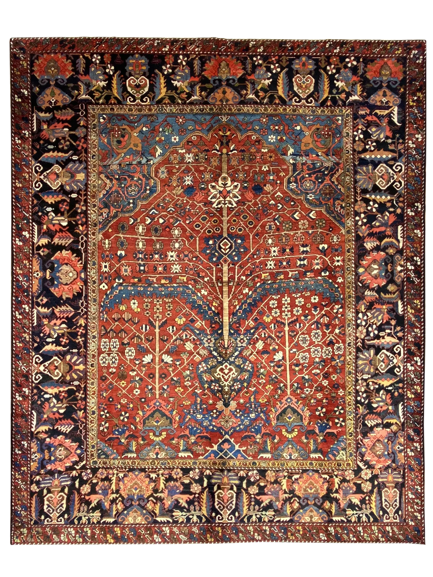 antique bakhtiari persian rug