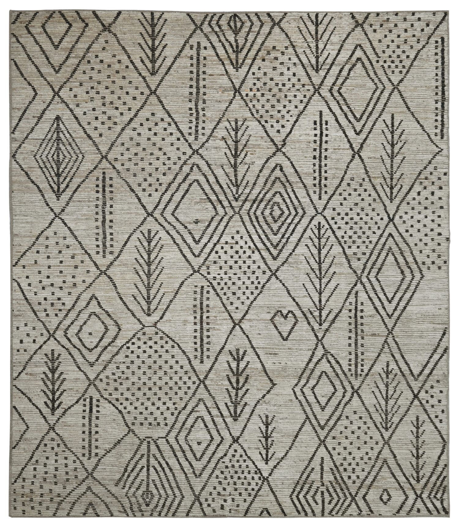 Moroccan 9' 8" x 11' 3" Handmade Area Rug