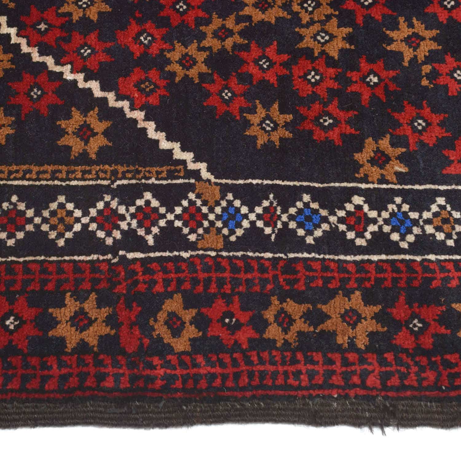 Vintage Balouchi 2' 7" x 4' 6" Tribal Handmade Prayer Rug